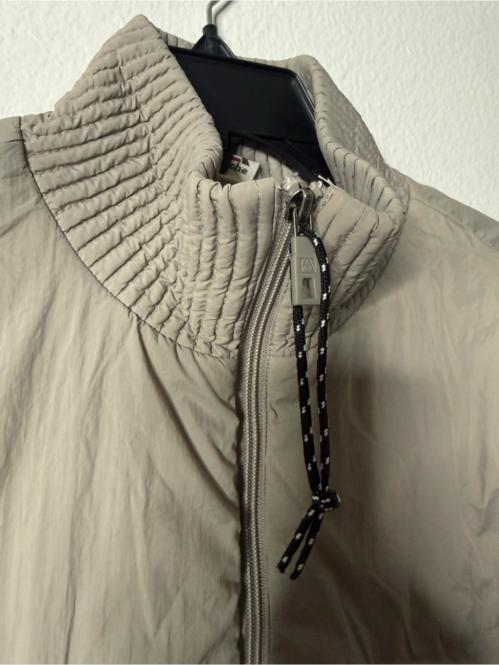 Avalanche Women’s Medium Taupe Puffer Jacket Soft Nylon Mock Neck Full Zip - Picture 4 of 10